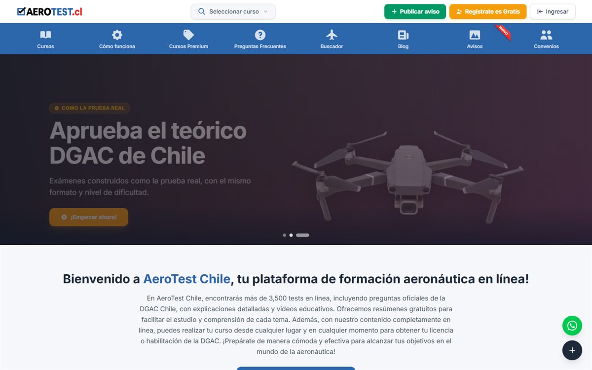 AeroTest: Preparación para exámenes DGAC