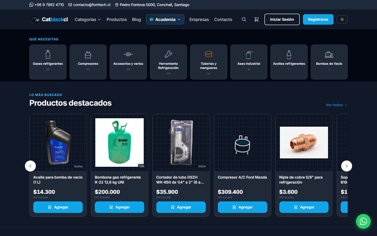 Tienda: categorías y productos destacados