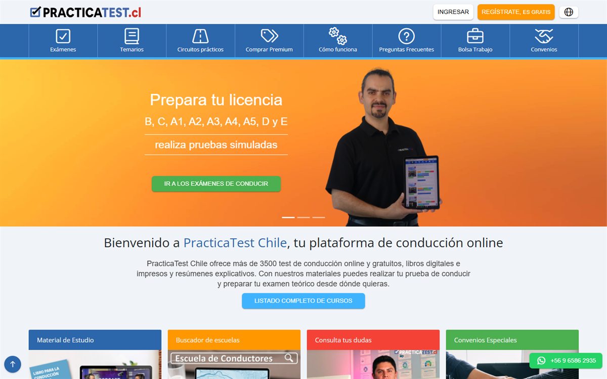 PracticaTest: Preparación para la licencia de conducir